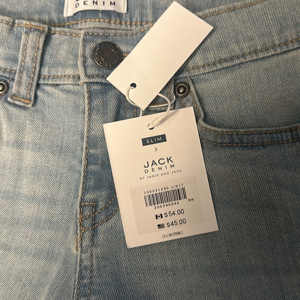 Janie & Jack - Jack Denim - 3T - Toddler Jeans - NWT - Picture 3 of 6